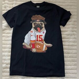 Kansas City Chiefs Patrick Mahomes Pug Tee Gildan Adult Unisex Sz Small